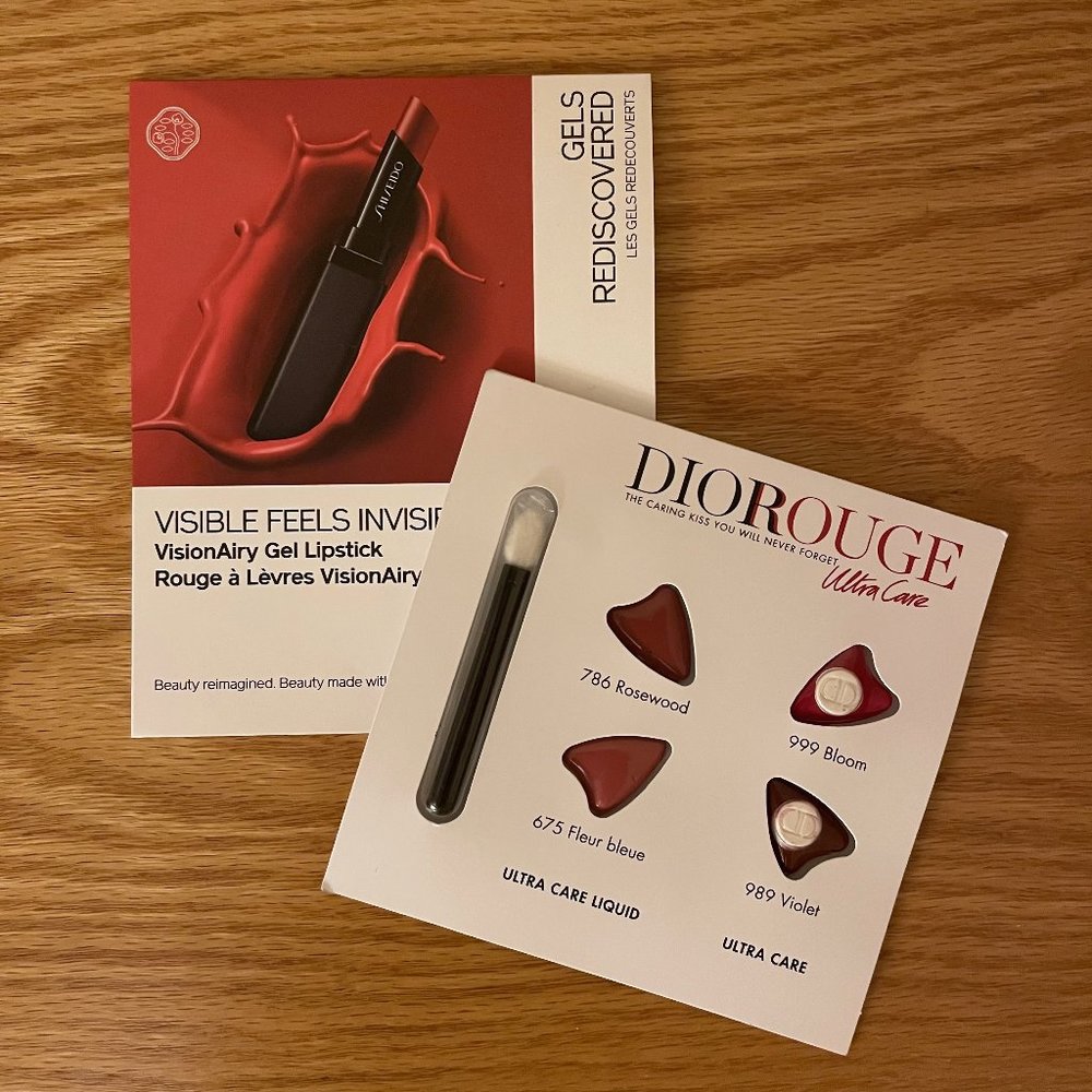 SOLD - FREE ADD ON Dior and Shiseido Lipstick Samples